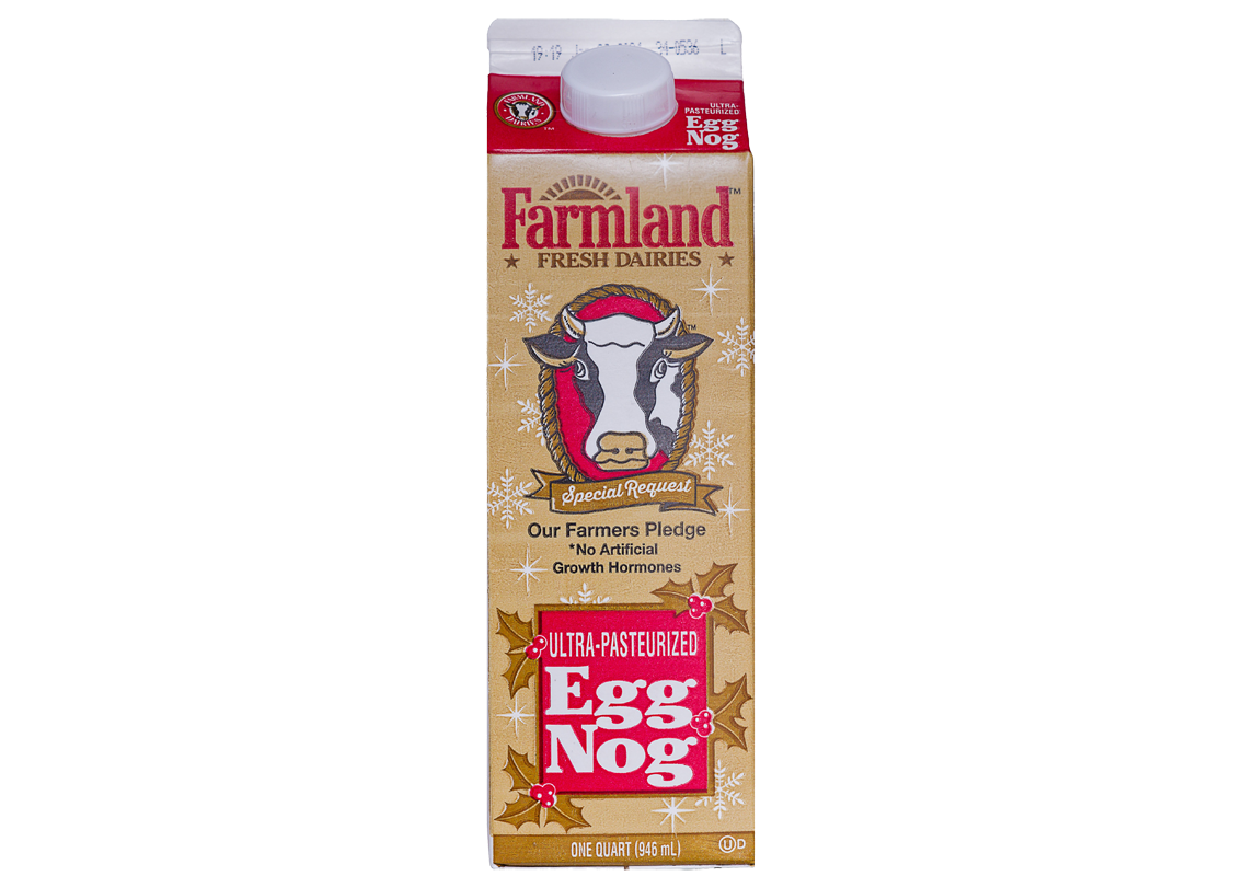 farmland egg nog container